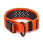 Preview: SOFTY Halsband | Länge: 50-56cm | Breite: 6,3cm | Farbe: orange/schwarz